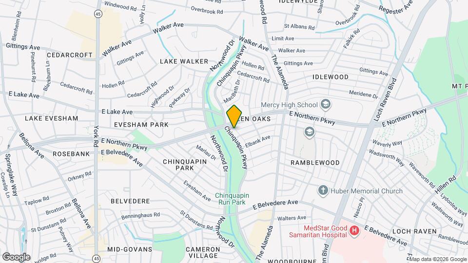 6011 Chinquapin Pkwy Mapa y Detalles de la Ubicación