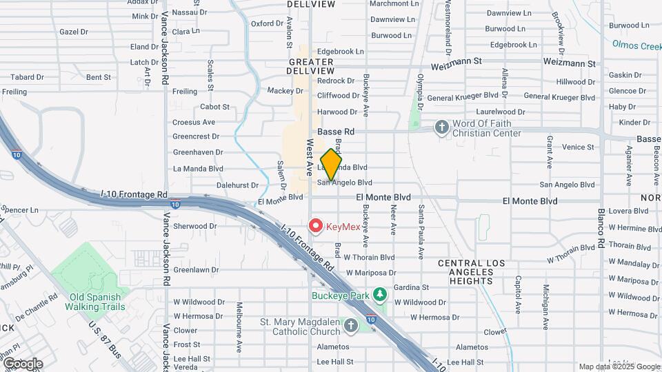 1808 San Angelo Blvd Map and Location Details