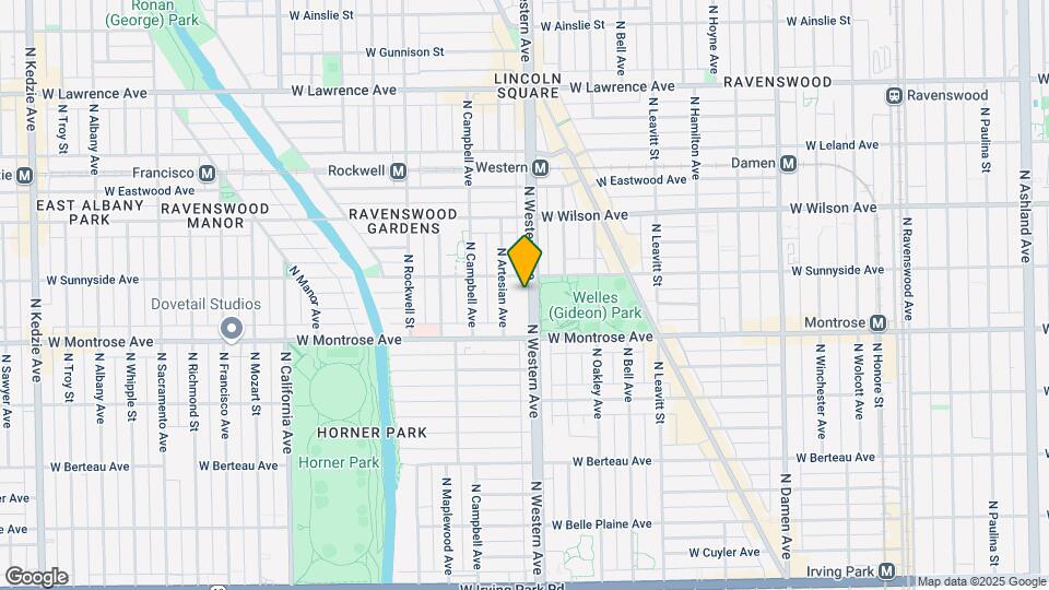 4440-4448 N Western Ave Map and Location Details