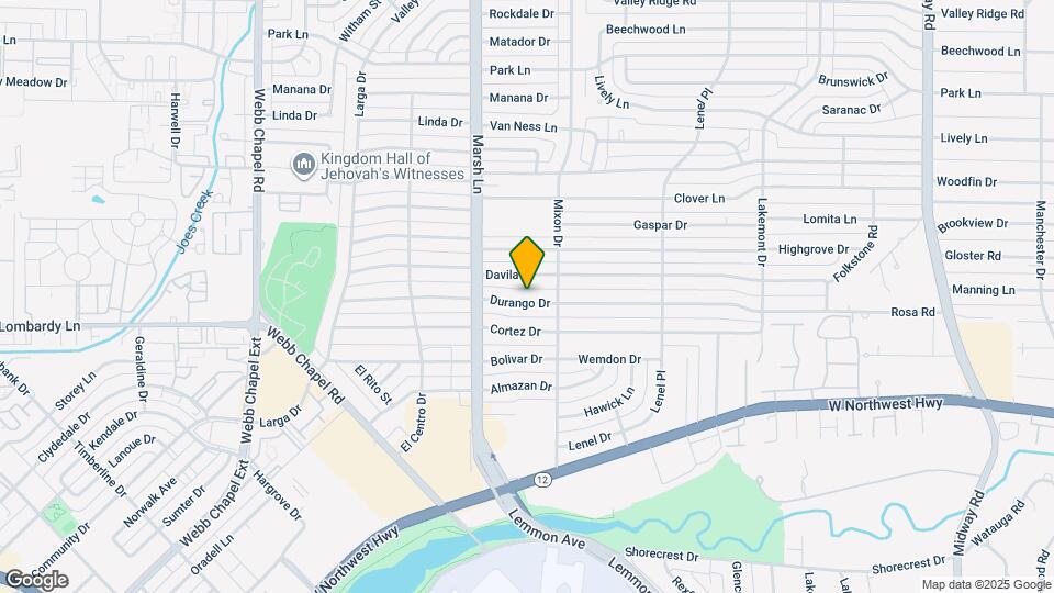 3745 Durango Dr Map and Location Details