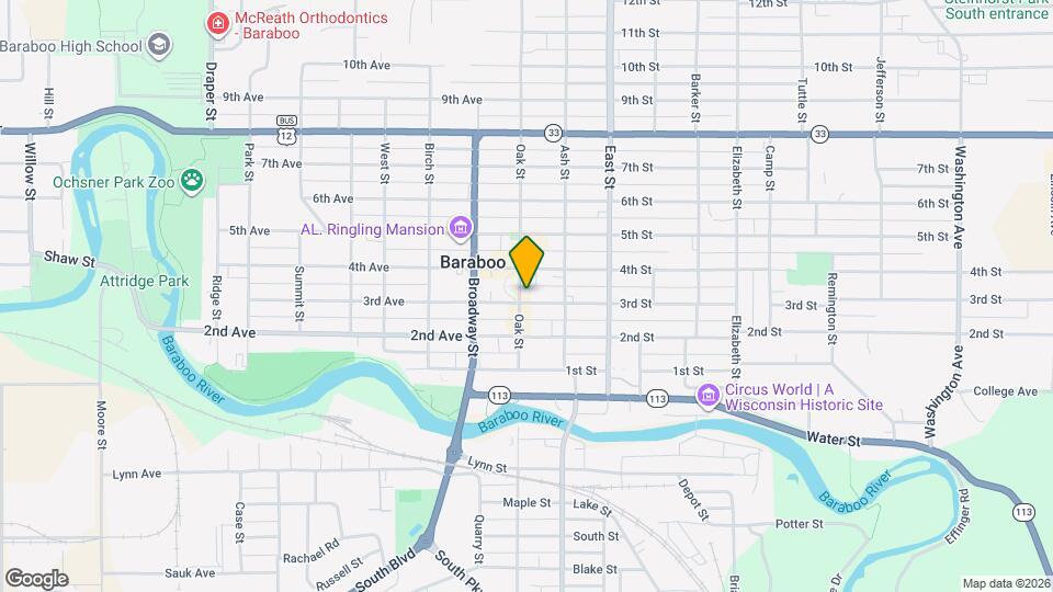 502 Oak St Map and Location Details