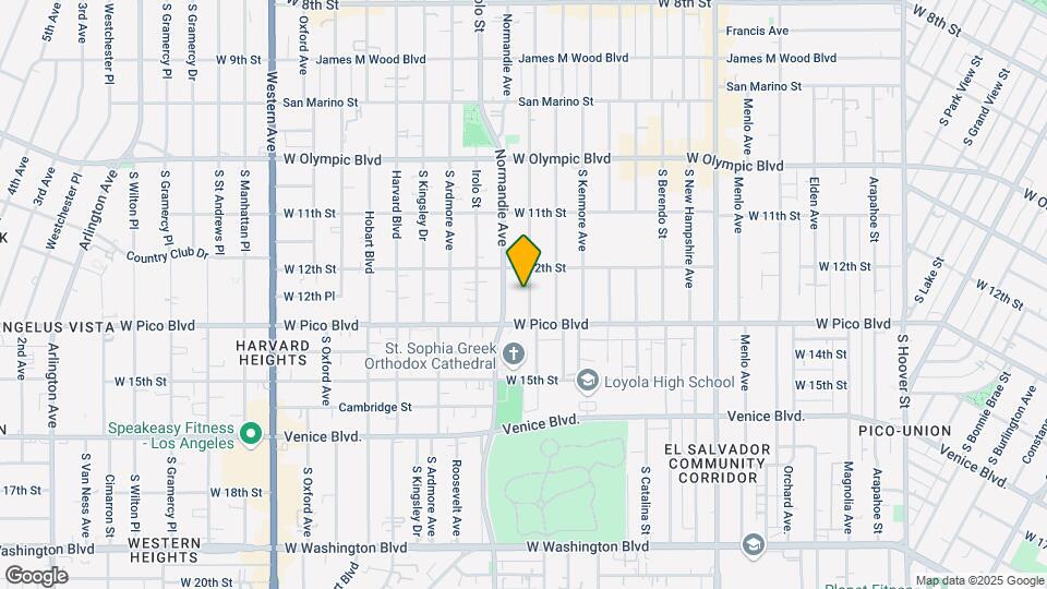 1229 S Mariposa Ave Map and Location Details