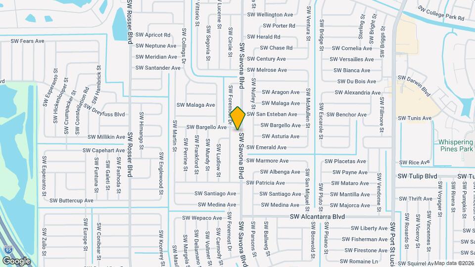 3310 SW Savona Blvd Map and Location Details