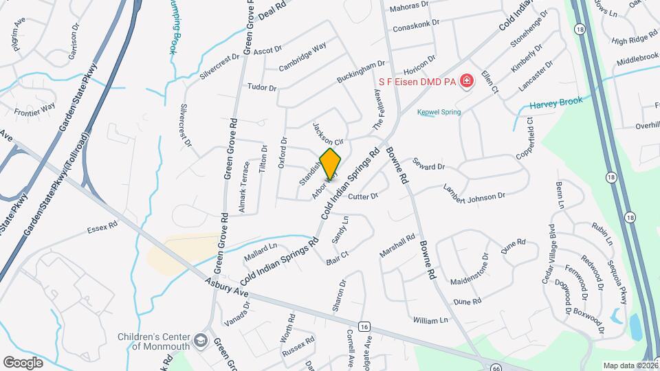 18 Arbor Way Map and Location Details