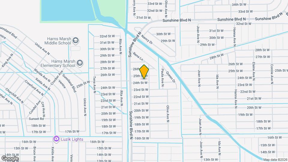 3304 24th St W Map and Location Details
