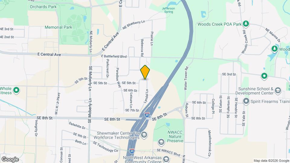 400 Lyndal Ln Map and Location Details