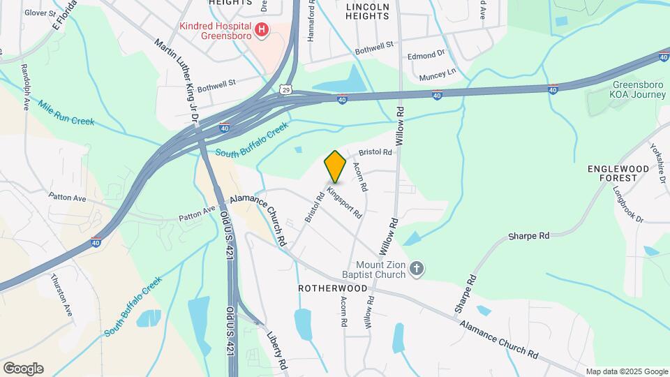 1303 Kingsport Rd Mapa y Detalles de la Ubicación