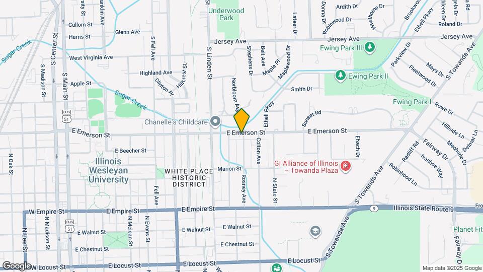 913 E Emerson St Map and Location Details