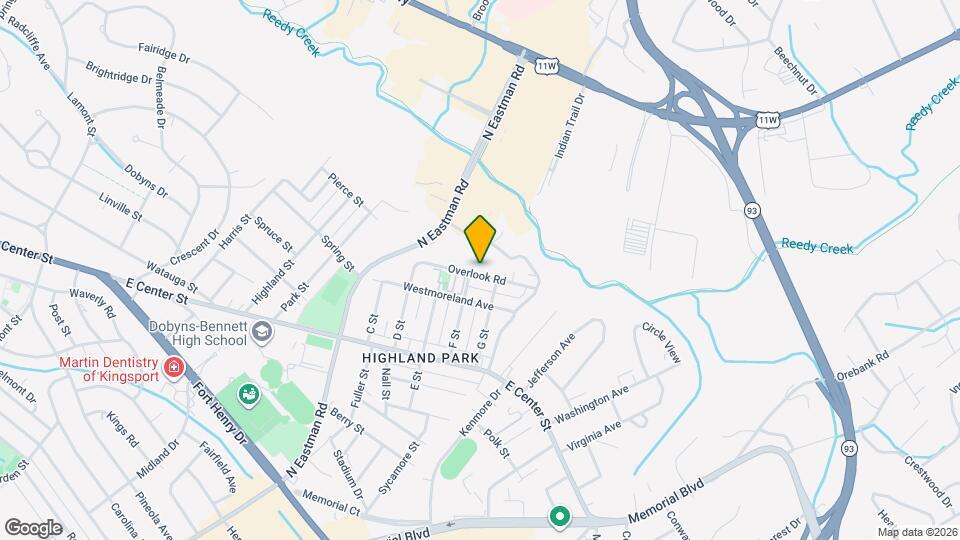 2404 Overlook Rd Mapa y Detalles de la Ubicación