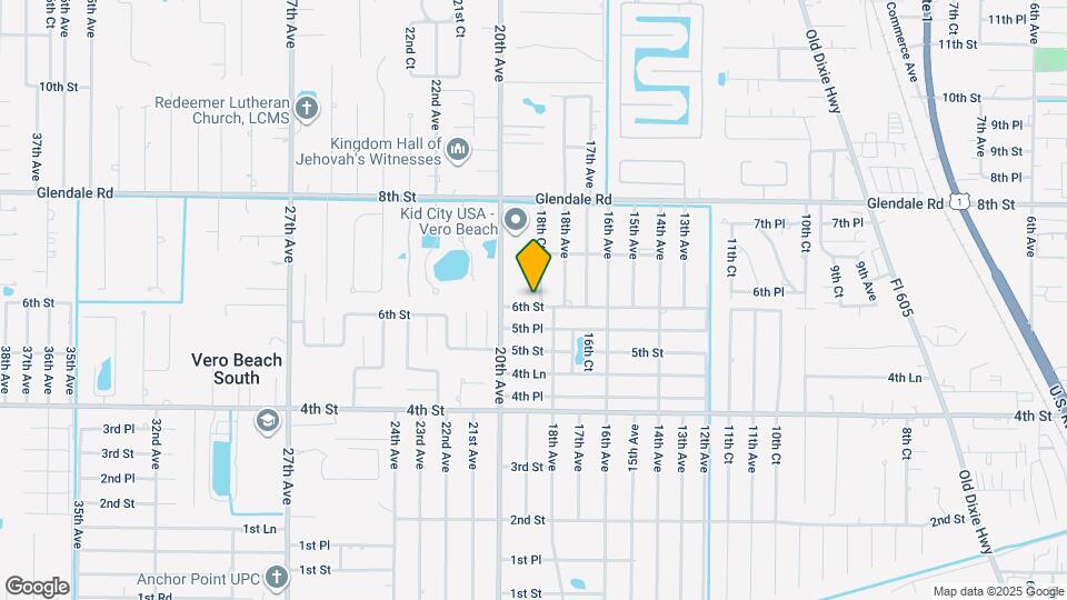 605 18th Ct Map and Location Details