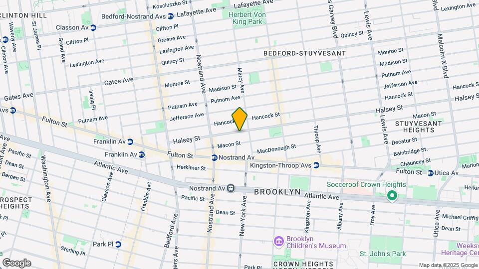 160 Halsey St Mapa y Detalles de la Ubicación