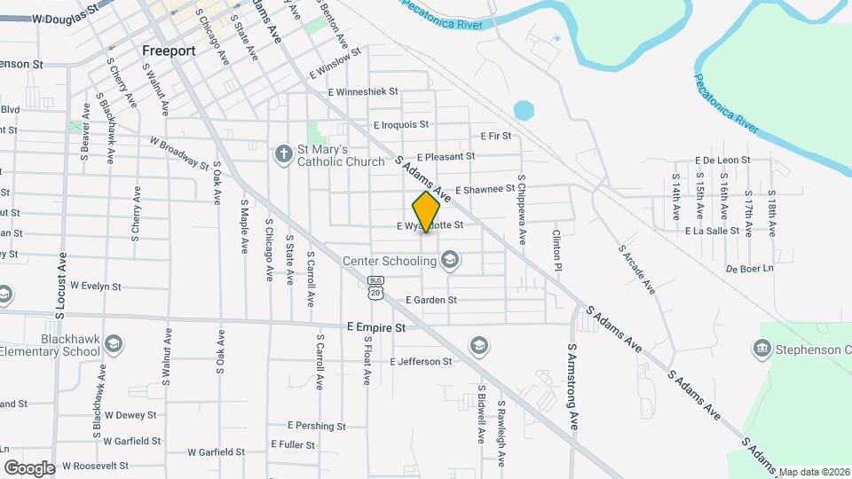 915 S Fruit Ave Map and Location Details