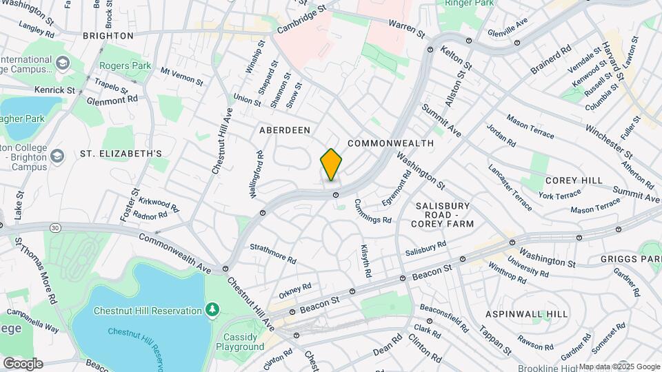 1691 Commonwealth Ave, Unit 32 Map and Location Details