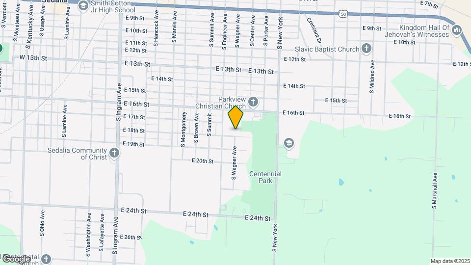 1209 E 18th St Map and Location Details