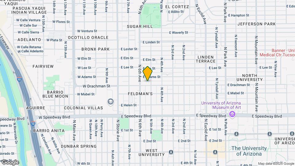 231 E Drachman St Map and Location Details