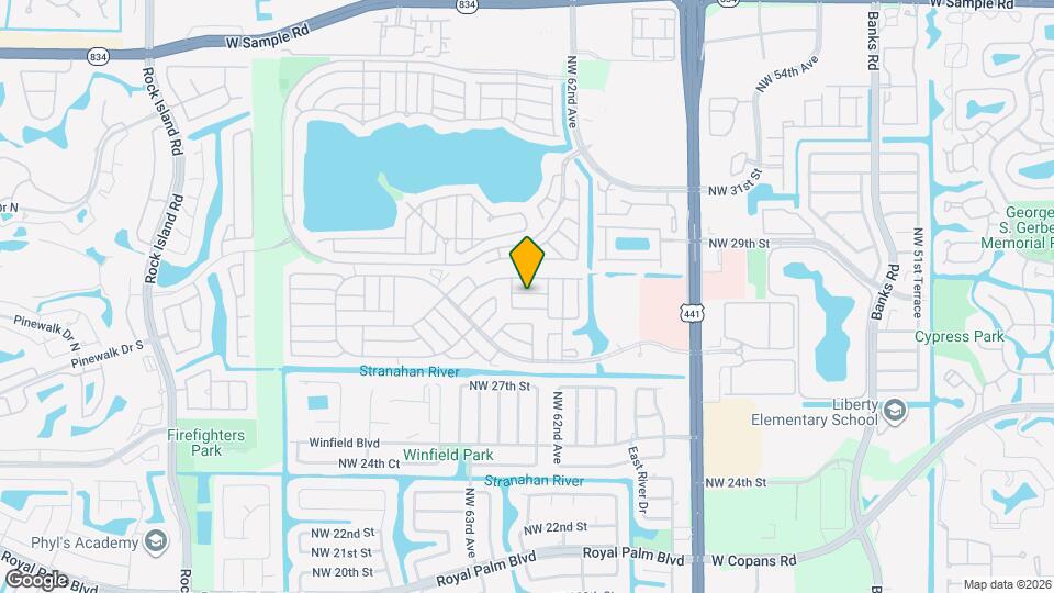 6324 NW 29th Pl Map and Location Details