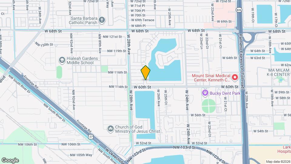 6080 W 26th Ct Map and Location Details