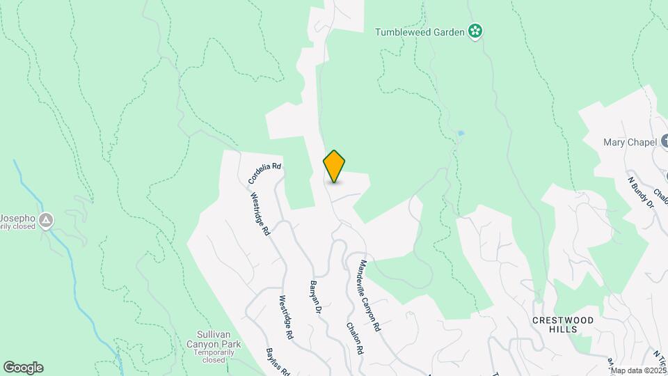 2562 Mandeville Canyon Rd Map and Location Details