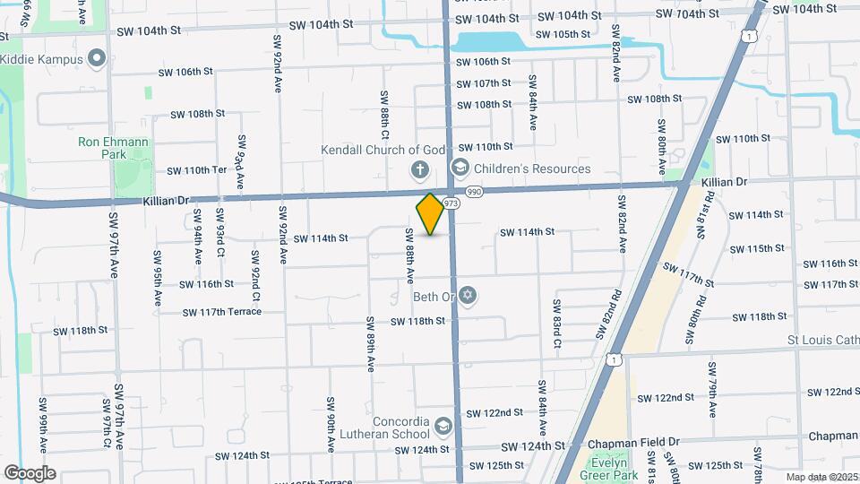 8730 SW 114th St Map and Location Details