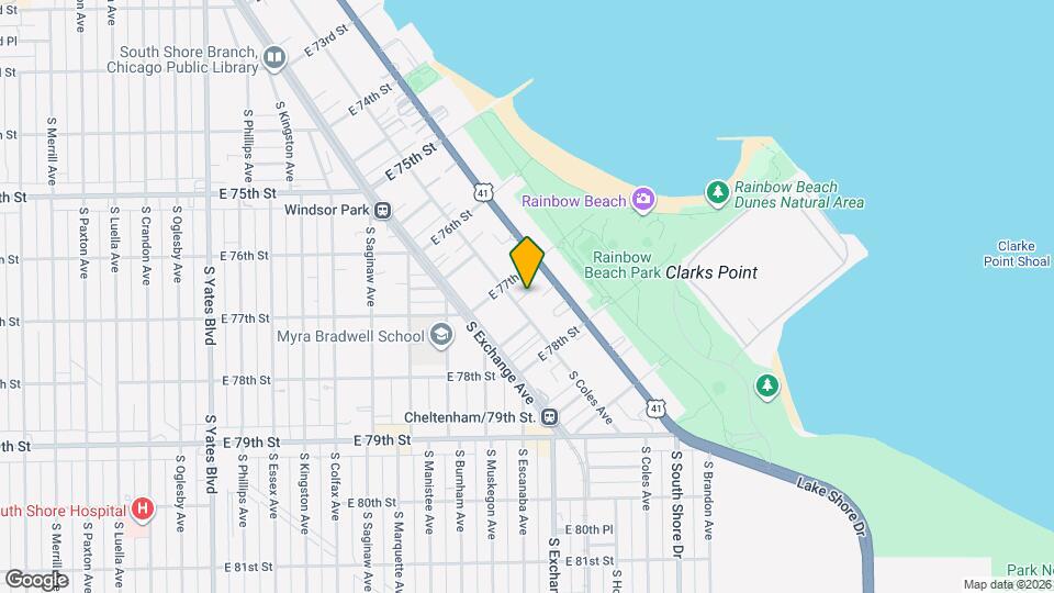 7721 S Coles Ave, Unit G Mapa y Detalles de la Ubicación