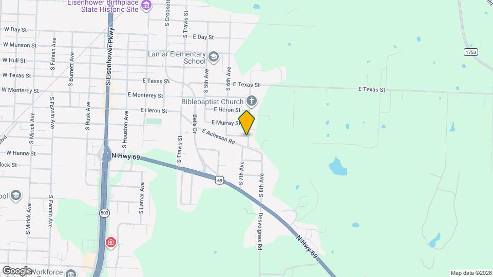 630 E Acheson St Map and Location Details