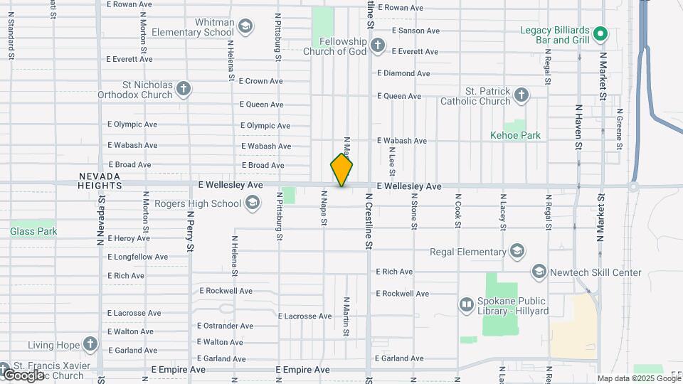 1924 E Wellesley Ave Map and Location Details