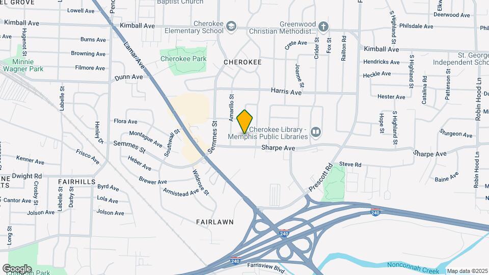 1625 Westlawn Dr Map and Location Details