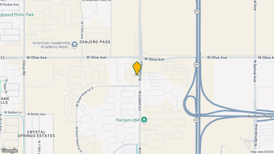 8851 N 171st Dr Mapa y Detalles de la Ubicación