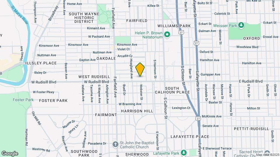 326 W Rudisill Blvd Map and Location Details