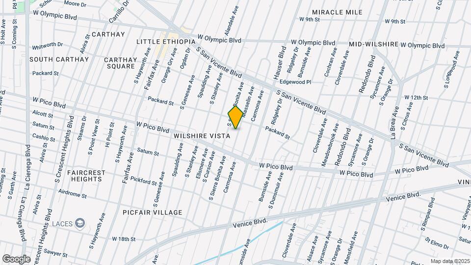 1333 1/2 Masselin Ave Mapa y Detalles de la Ubicación