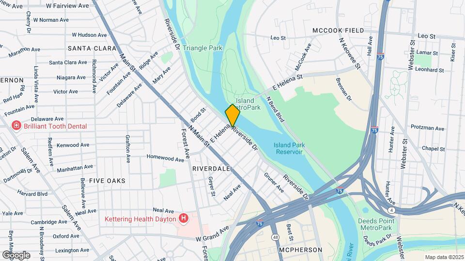 1131 Riverside Dr Mapa y Detalles de la Ubicación