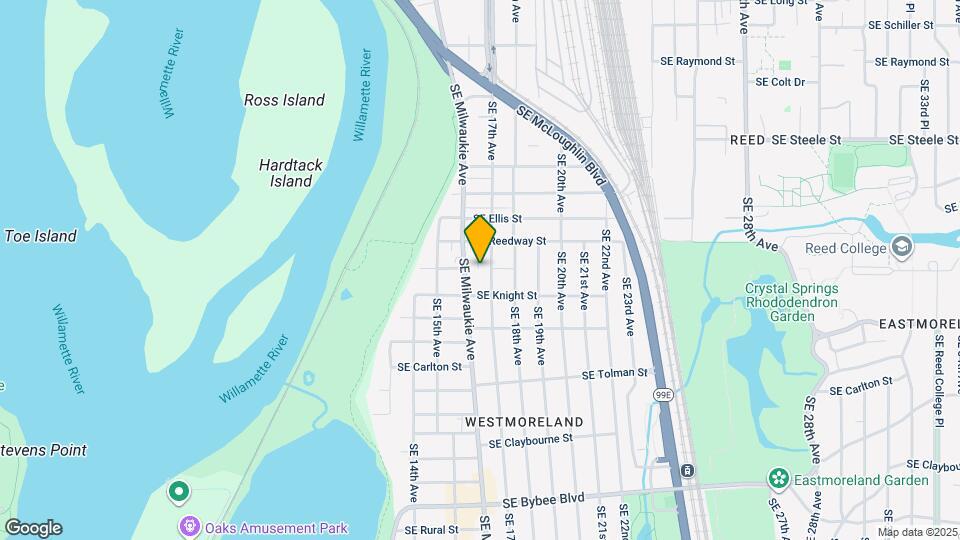 5812 SE Milwaukie Ave Map and Location Details