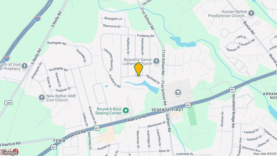 6545 Ryefield Dr Map and Location Details
