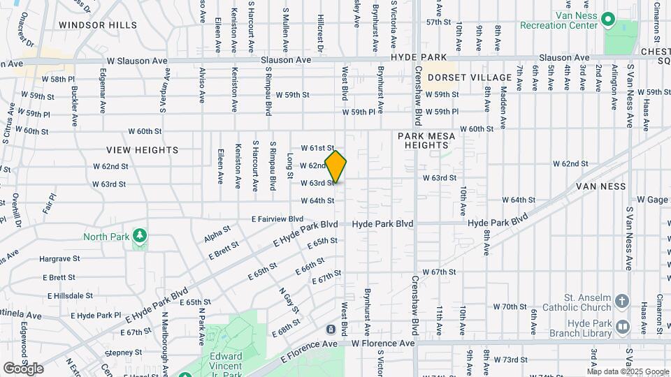 3600 W 63rd St Mapa y Detalles de la Ubicación