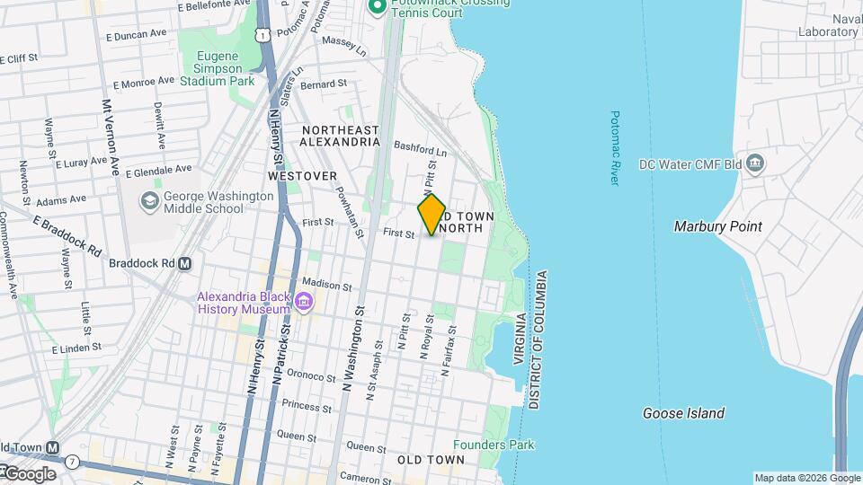 955 N Pitt St Map and Location Details