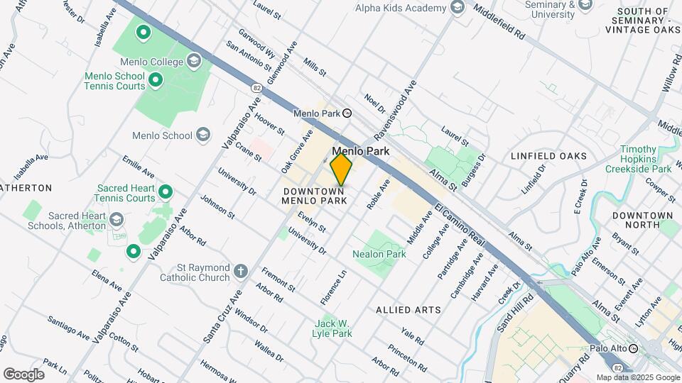 721 Menlo Ave Mapa y Detalles de la Ubicación