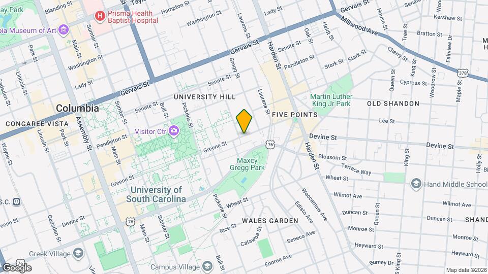 1816 Greene St Map and Location Details