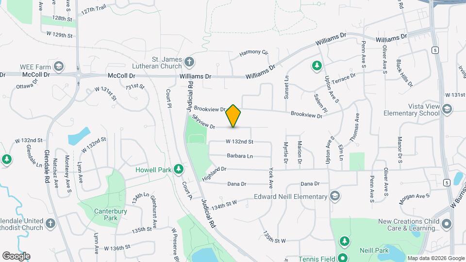 3315 Skyview Dr Map and Location Details