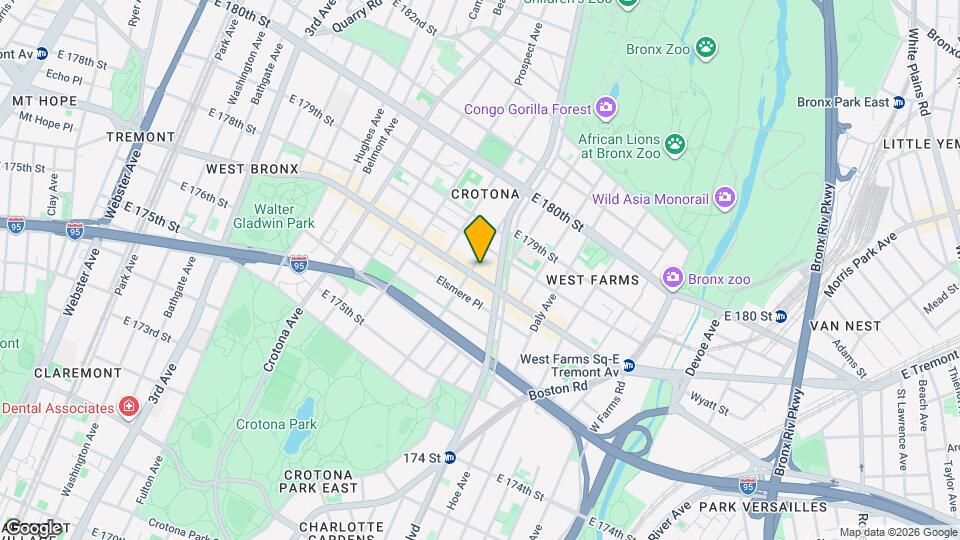 855 East Tremont Avenue Map and Location Details