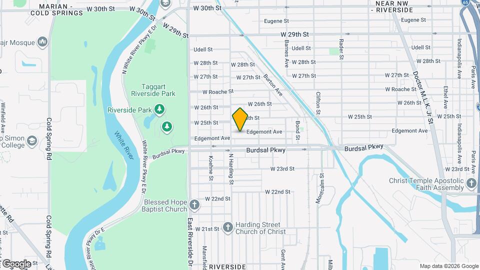 1343 Edgemont Ave Map and Location Details