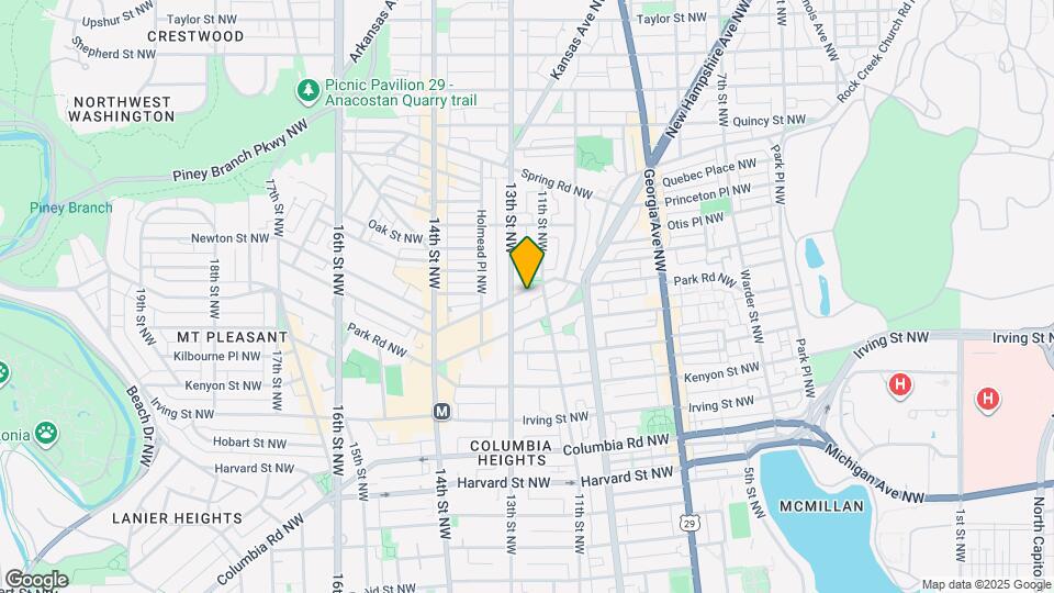 1116 Monroe St NW Mapa y Detalles de la Ubicación