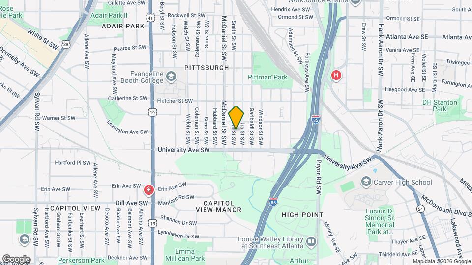 1154 Smith St SW, Unit 1154 Smith St Mapa y Detalles de la Ubicación
