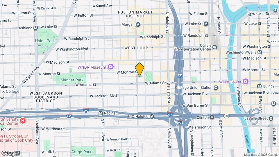 111 S Morgan St, Unit 821 Mapa y Detalles de la Ubicación