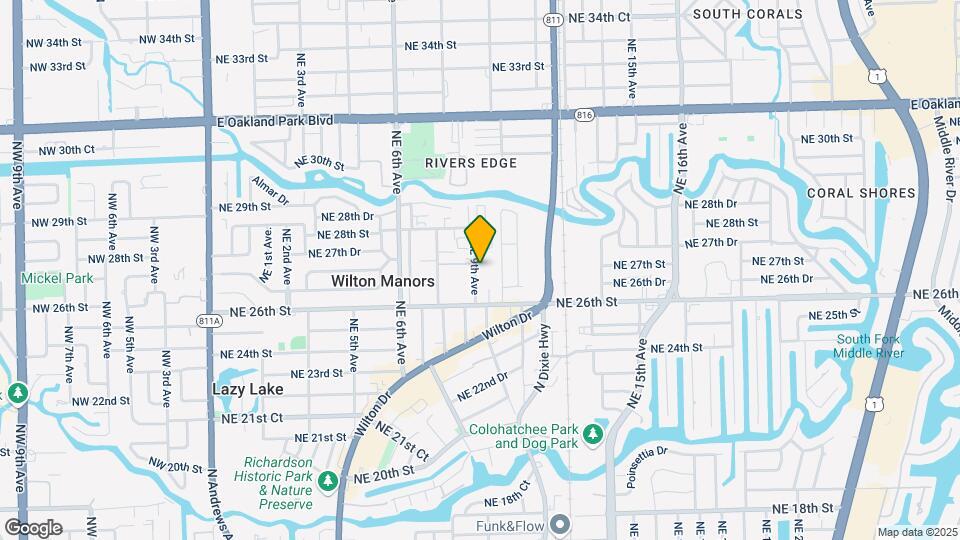 2650 NE 9th Ave Map and Location Details