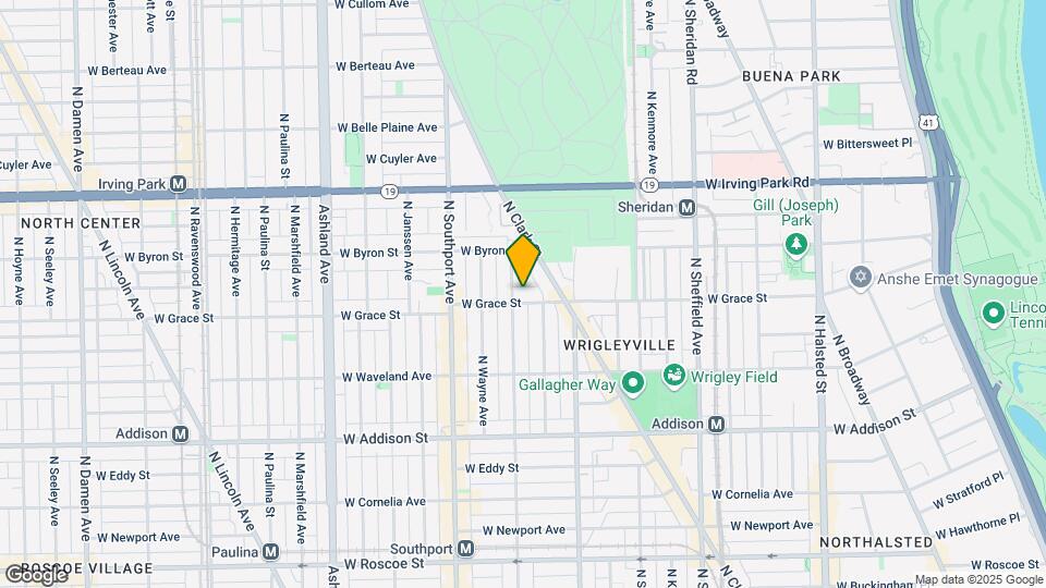 1250 W Grace St Map and Location Details