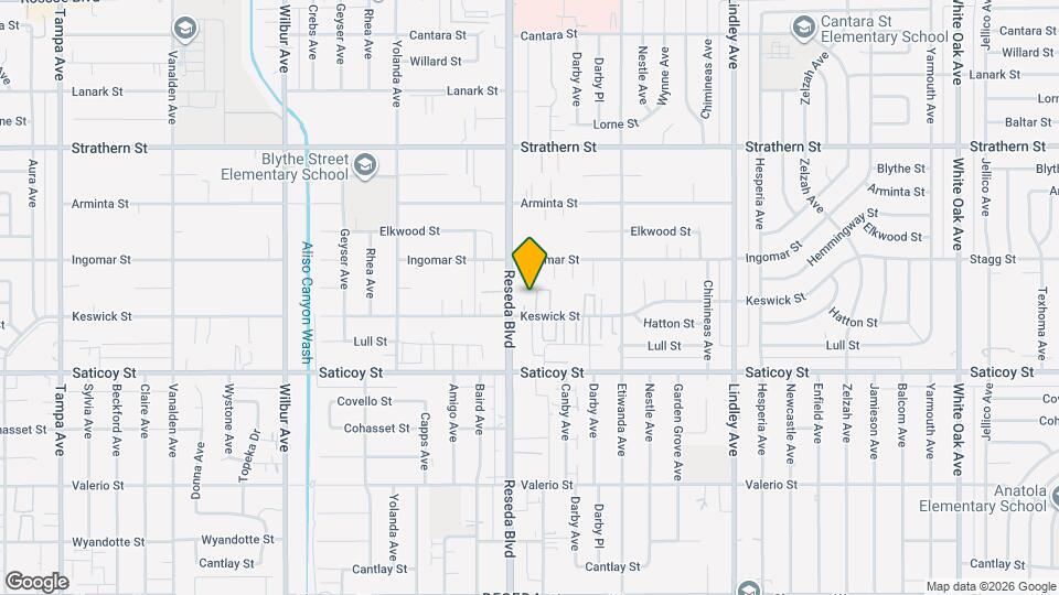 7722 Reseda Blvd Map and Location Details