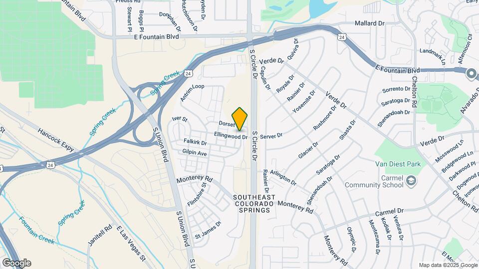 2530 Ellingwood Dr Mapa y Detalles de la Ubicación