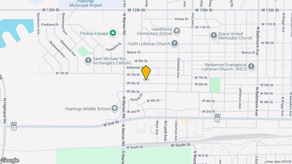 2512 W 6th St Map and Location Details