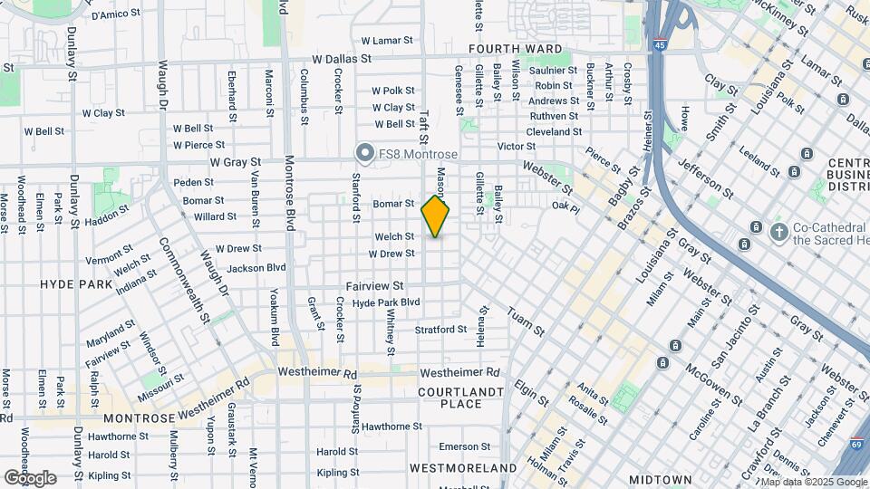 2116 Mason St Map and Location Details