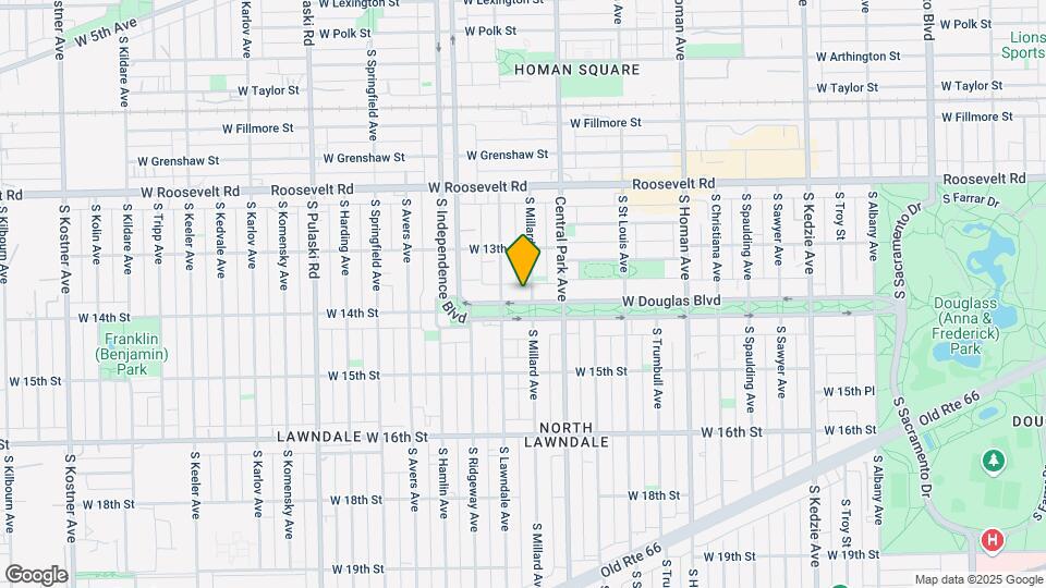 3638 W Douglas Blvd Mapa y Detalles de la Ubicación